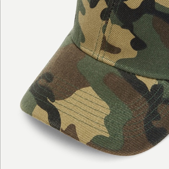 Camo camouflage baseball cap hat green - Picture 3 of 5